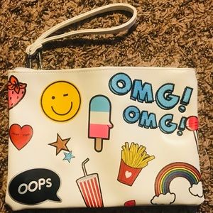 Stradivarius clutch with patchwork